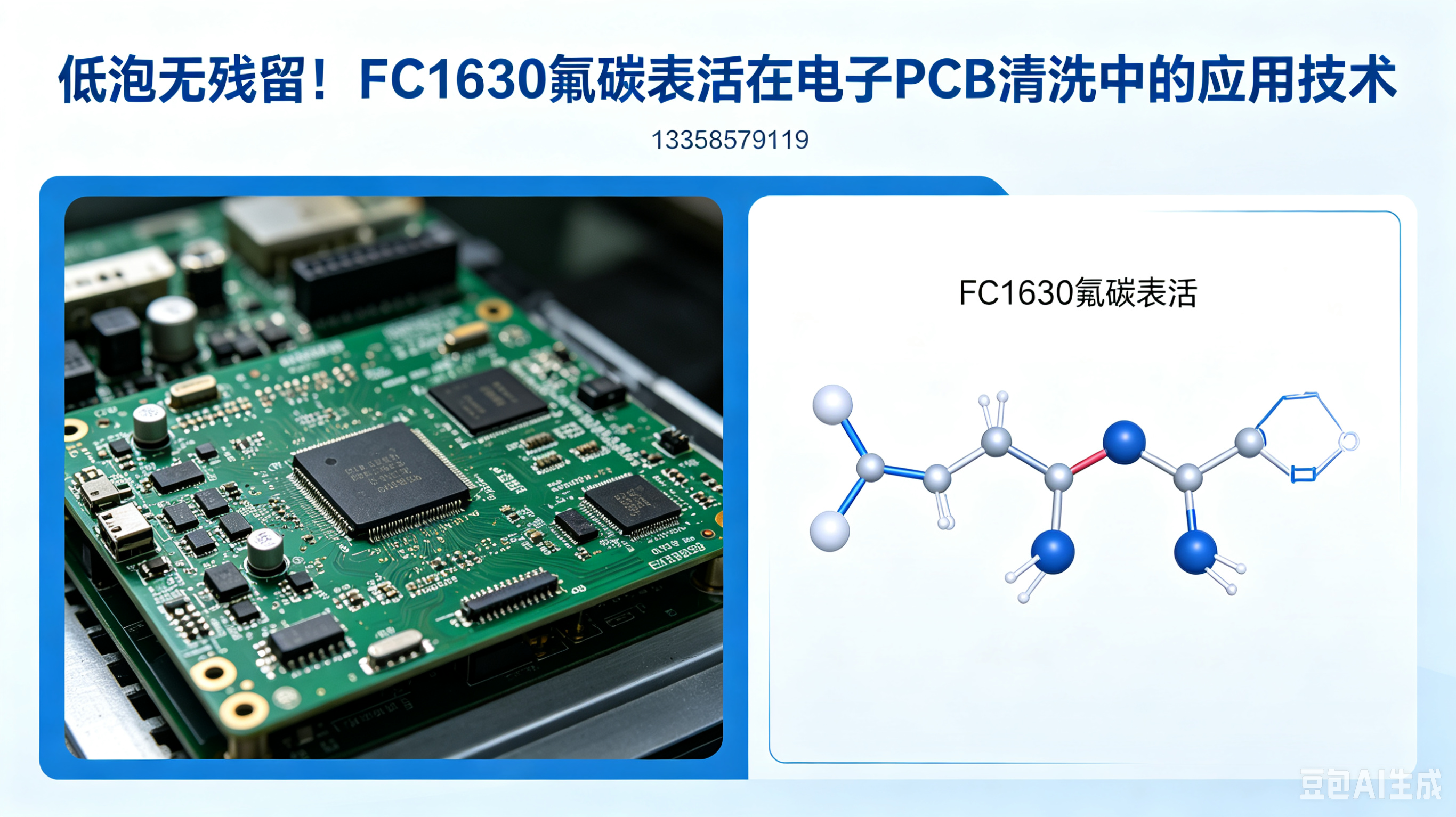 Low Foam & Zero Residues! Applied Technology of FC1630 Fluorocarbon Surfactant in Electronic PCB Cleaning